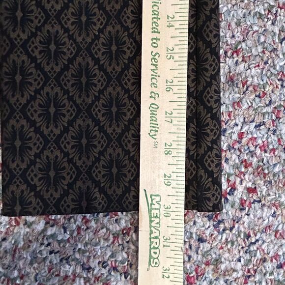 Soft Surroundings NWOT Black Gold Damask Print Ponte Stretch Pull-On Pants M - Picture 11 of 12